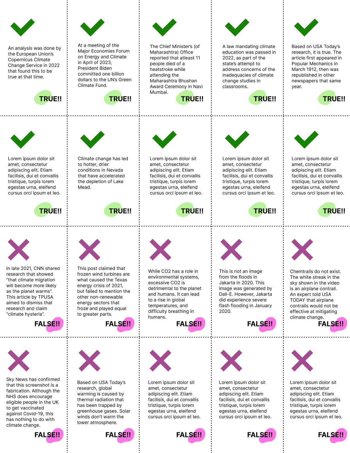 Climate Facts Grid
