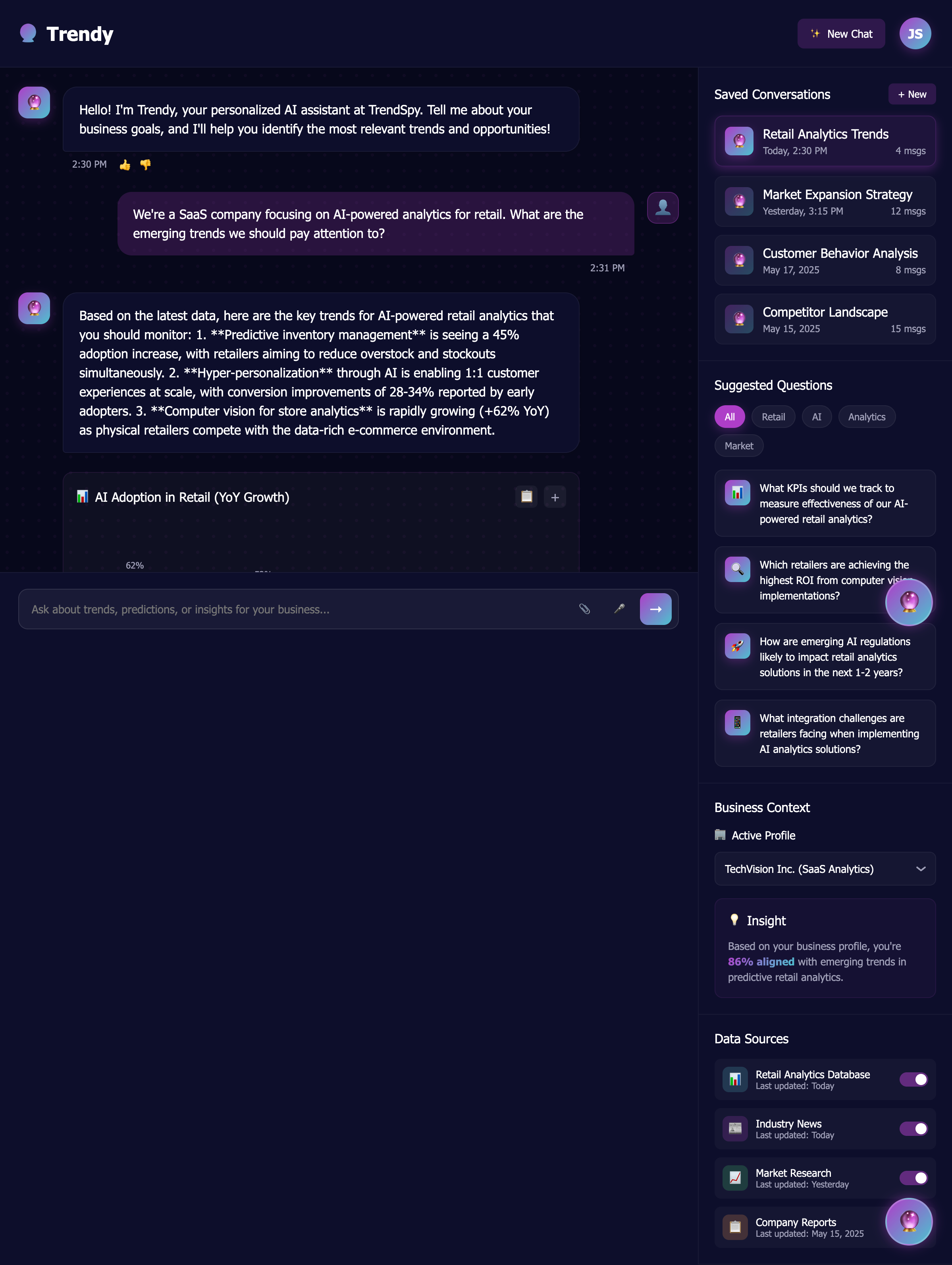 AI Assistant Interface